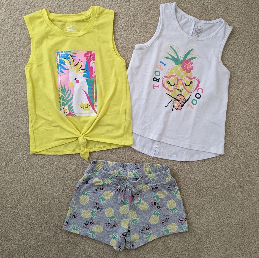 🍍Wonder Nation | Girls Tropi-Cool Summer Set | Size 6/6X